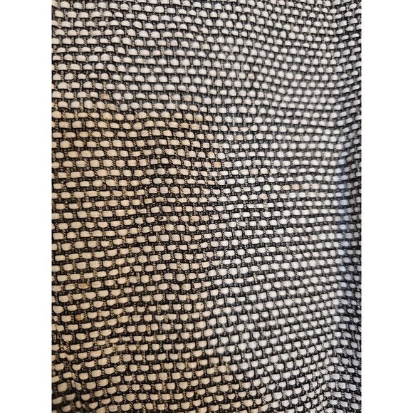 Louis Feraud Textured Coat Woven Design Button-Up Size Large blk Wht - Picture 4 of 10